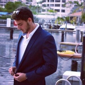 INC Men's Navy Blazer size Large